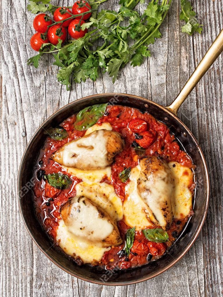 Pechugas de pollo a la Italiana